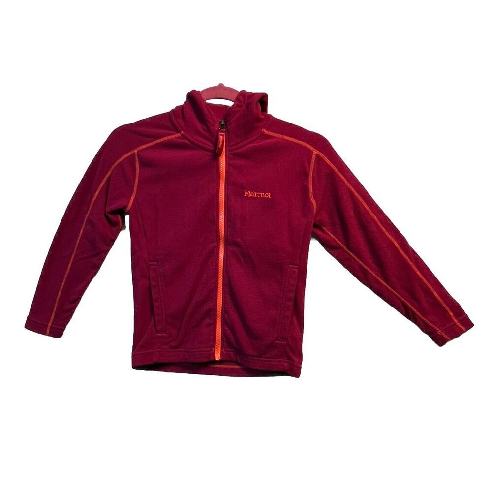 Marmot‎ Girls' Rocklin Hoodie Fleece Size Small Hot PINK